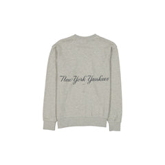 New York Yankees Relaxed Heather Gray Crewneck