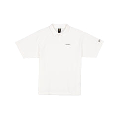 New Era Cap Black Label Crinkle Cream Polo Shirt