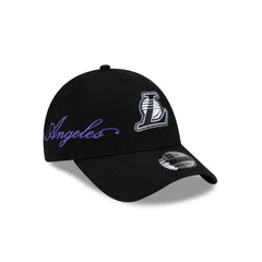 Los Angeles Lakers Cross Panel Script 9FORTY Adjustable Hat