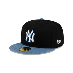 New York Yankees Black Denim Mix 59FIFTY Fitted Hat