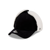 New Era Cap Black Corduroy Dog Ear 9FORTY Adjustable Hat