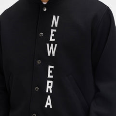 New Era Cap Tech Sweat Black Varsity Jacket