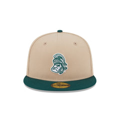 Michigan State Spartans Camel College Vault 59FIFTY Fitted Hat