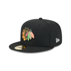 Chicago Blackhawks Rear Wordmark 59FIFTY Fitted Hat