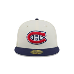 Montreal Canadiens Chrome White 59FIFTY Fitted Hat