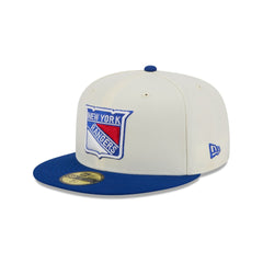 New York Rangers Chrome White 59FIFTY Fitted Hat