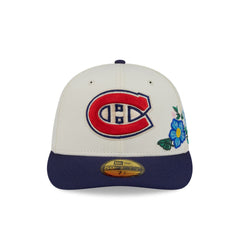 Montreal Canadiens Tonal Florals White 59FIFTY Fitted Hat