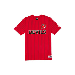 New Jersey Devils Throwback Retro Pinstripe T-Shirt