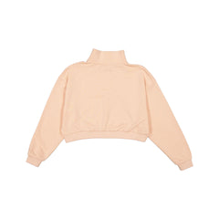 New York Yankees Tonal Cropped Pastel Pink Women's Quarter Zip