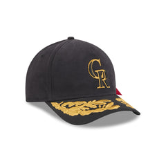 Alpha Industries x Colorado Rockies Black 9FORTY M-Crown A-Frame Snapback Hat