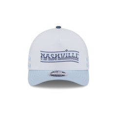 Nashville SC 2025 Jersey Hook White 9FORTY M-Crown A-Frame Snapback Hat