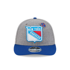 New York Rangers Heather Gray Wool Low Profile 9FIFTY Snapback Hat