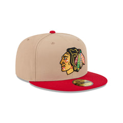 Chicago Blackhawks Camel 59FIFTY Fitted Hat