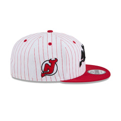 New Jersey Devils Deceptor Pinstripe 9FIFTY Snapback Hat