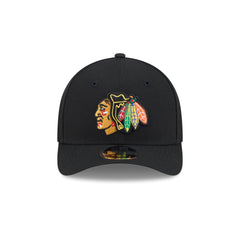 Chicago Blackhawks Team Black 9FORTY M-Crown Snapback Hat