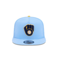 Milwaukee Brewers Pinstripe Ripstop 9FIFTY A-Frame Snapback Hat