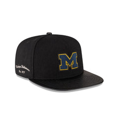 Michigan Wolverines Wool Letterman 9FIFTY A-Frame Snapback Hat