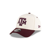 New Era x adidas Texas A&M Aggies Chrome White 9FORTY A-Frame Snapback Hat
