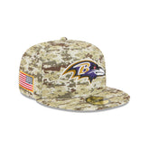 Baltimore Ravens 2025 Salute to Service Fan Gear 59FIFTY Fitted Hat