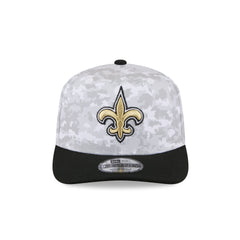 New Orleans Saints 2025 Salute to Service Fan Gear 9SEVENTY Stretch-Snap Hat