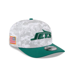 New York Jets 2025 Salute to Service Fan Gear 9SEVENTY Stretch-Snap Hat