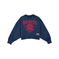 Atlanta Braves Throwback Women's Boxy Crewneck
