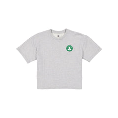 Boston Celtics Glam Game Women's Cropped Heather Gray T-Shirt