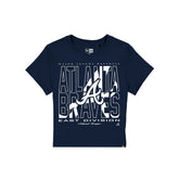 Atlanta Braves Leisure Women's Shrunken Cropped T-Shirt