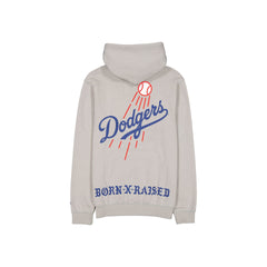 Born x Raised x Los Angeles Dodgers Fly Ball Gray Hoodie