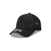 Colorado Rockies 2026 Batting Practice Black 9FORTY APEX Trucker Hat