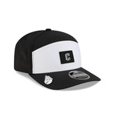 Cleveland Guardians 2026 Clubhouse Black & White Split Panel 9SEVENTY Stretch-Snap Hat