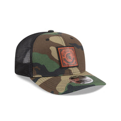 Michigan State Spartans Camo Canvas 9SEVENTY Trucker Hat