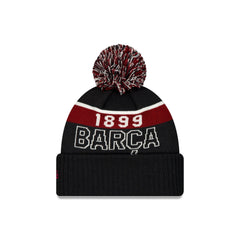 FC Barcelona Pom Knit Navy Pom Knit Hat