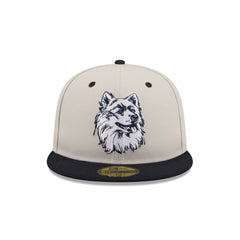 Connecticut Huskies Collegiate Two-Tone Chrome 59FIFTY Fitted Hat