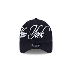 New York Yankees Calligraphic 9FORTY A-Frame Snapback Hat