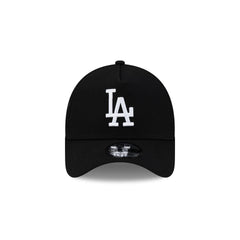 Los Angeles Dodgers Side Script Black 9FORTY A-Frame Trucker Hat
