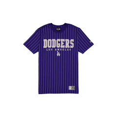 Los Angeles Dodgers Throwback Pinstripe Varsity T-Shirt