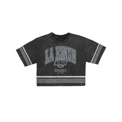 Los Angeles Kings Women's Vintage Stripe Cropped T-Shirt