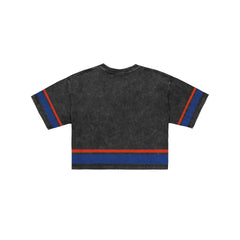 Buffalo Bills Women's Vintage Stripe Cropped T-Shirt