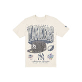 New York Yankees Sport Classics Distressed Print Chrome T-Shirt