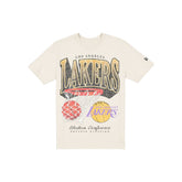 Los Angeles Lakers Sport Classics Distressed Print Chrome T-Shirt