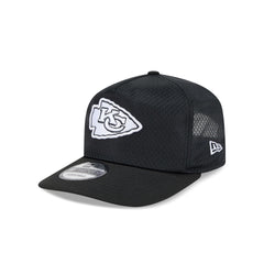 Kansas City Chiefs Black & White Mesh 19TWENTY Trucker Hat
