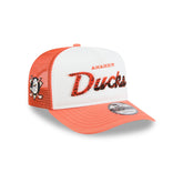 Anaheim Ducks Fade Script 9FIFTY A-Frame Trucker Hat