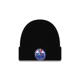 Edmonton Oilers Black Cuff Knit Beanie Hat