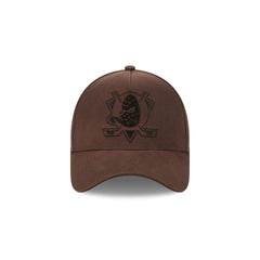 Anaheim Ducks Waxed Canvas Brown 59FORTY A-Frame Fitted Hat