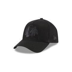 Chicago Blackhawks Waxed Canvas Black 59FORTY A-Frame Fitted Hat