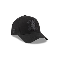 Anaheim Ducks Waxed Canvas Black 59FORTY A-Frame Fitted Hat