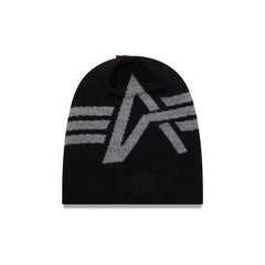 Alpha Industries x Toronto Raptors Black Beanie Hat