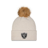 Las Vegas Raiders Women's Sandy Linen Pom Knit Hat