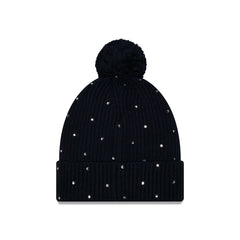 Atlanta Braves Women's Rhinestone Pom Knit Hat